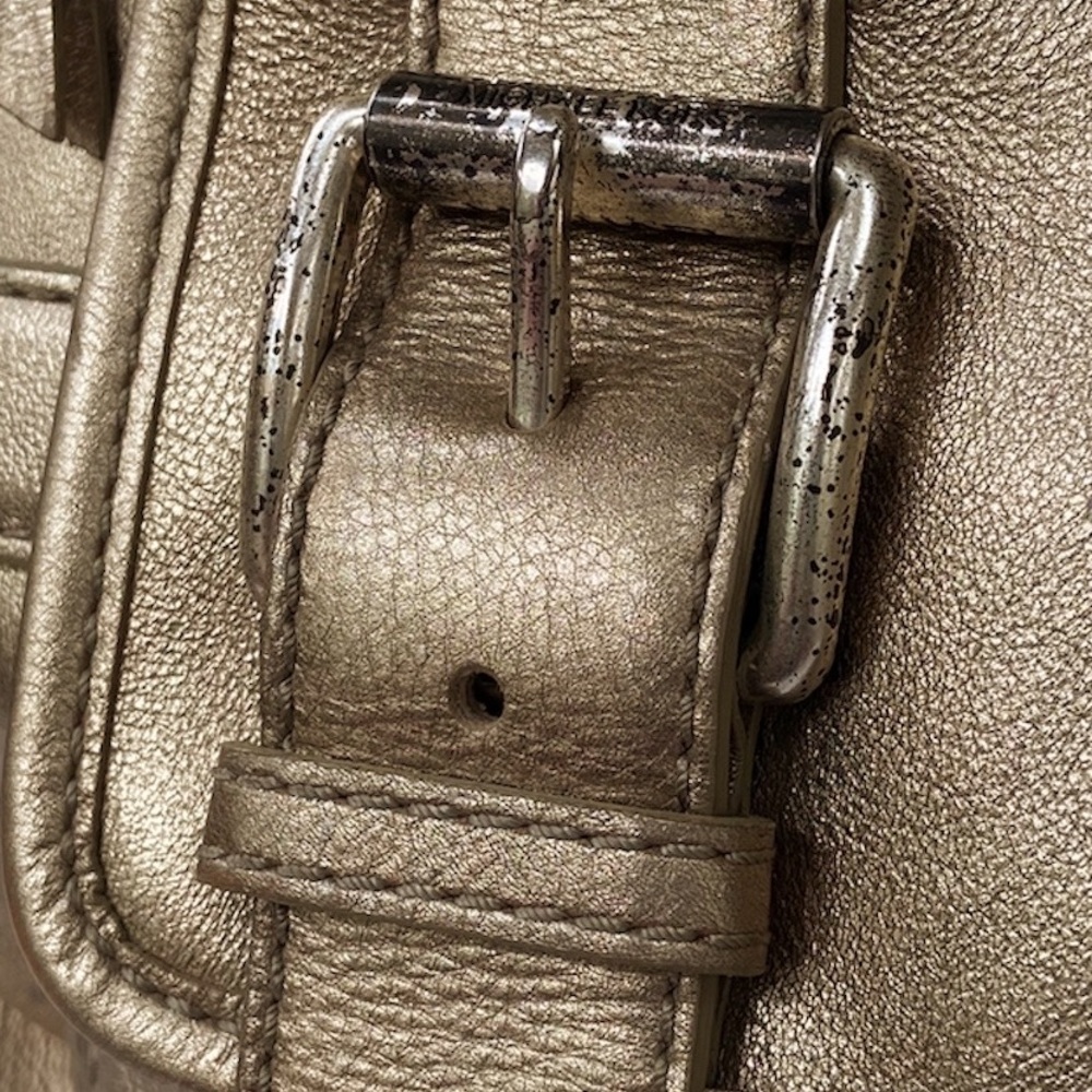 Michael Michael Kors Metallic Gold Leather Bag - Picture 14 of 16